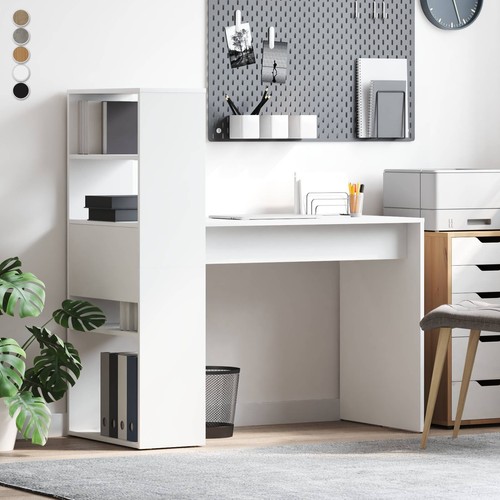 Schreibtisch mit stauraum holz - schreibtisch,