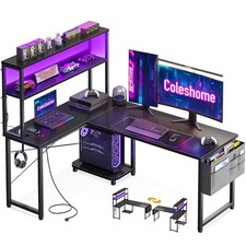 Gaming Tisch L Form RGB LED